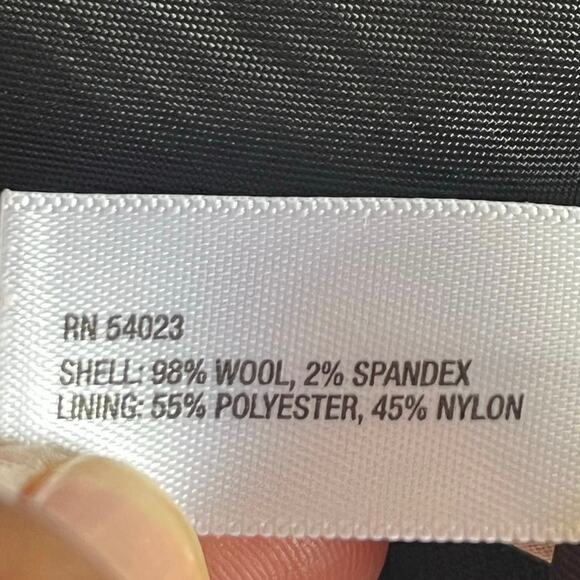 Gap 98% Wool Piped Lapel Lightweight Black Blazer Sz 10 - Picture 12 of 12